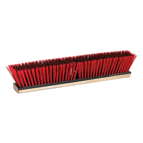 Push Broom Head - 24" - Stiff Sweep - Polystyrene Bristles