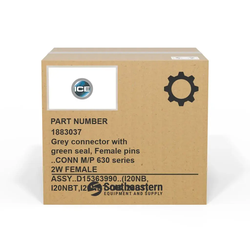 Intelligent Cleaning Equipment - 1883037 - Grey connector with green seal, Female pins ..CONN M/P 630 series 2W FEMALE ASSY..D15363990..(I20NB,I20NBT,I20NBT-OB,I24BT)