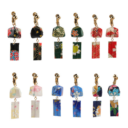 Earrings Paper Balloon Clip On Assorted