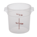 Cambro Translucent 1 qt. Round Food Storage Containers