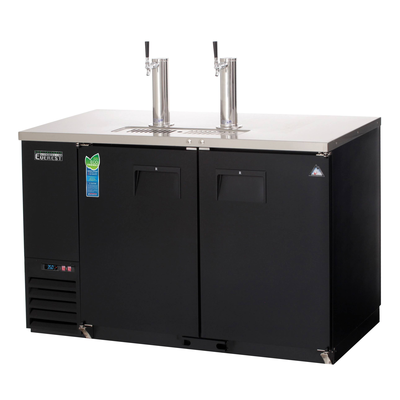 Everest EBD2 Draft Beer Dispenser 2 Tower 2 Taps, 115v, NSF - 20 cu. ft.