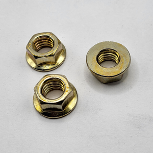 3/8" - 16 HEX FLANGE NUT SAE J995 GR 5 ZINC YELLOW