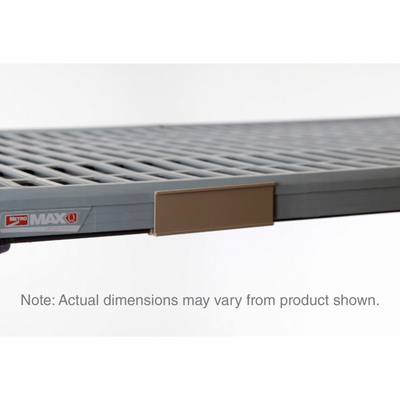 Metro MQ04LH Label Holder for Super Erecta Pro and MetroMax Q Industrial Plastic Shelving, Tan, 4" L