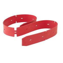 Blade, Red 2"X1/8"X43" -15 Hls/Ntchs