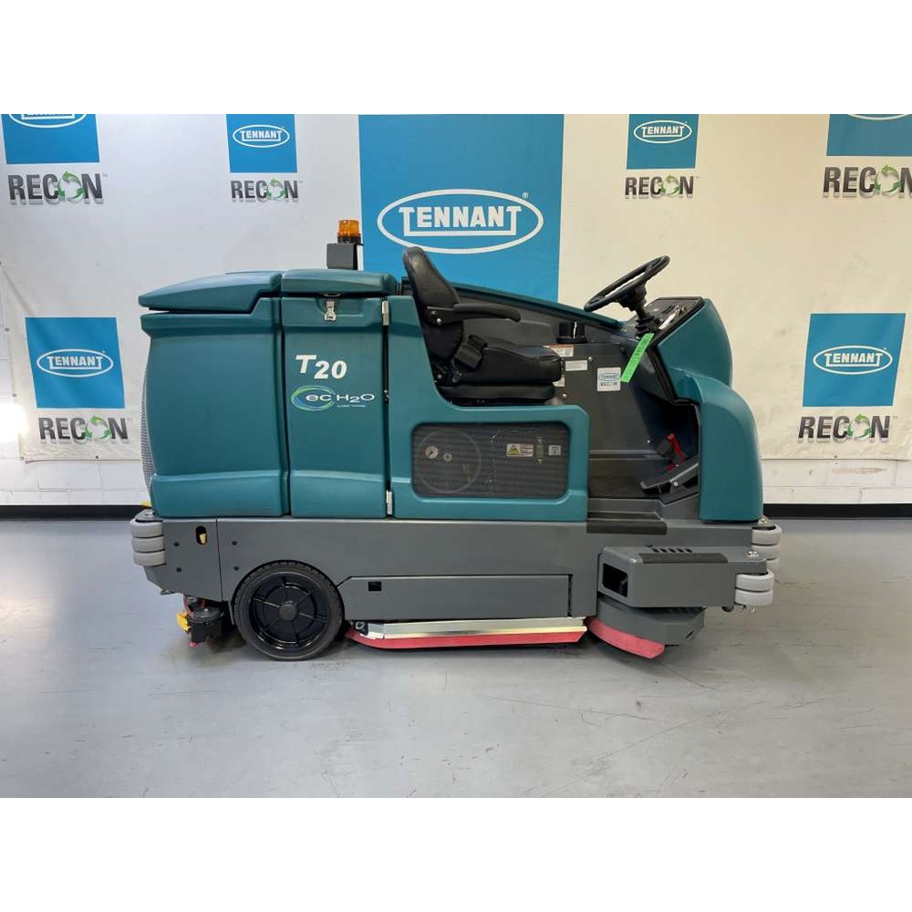 Reconditioned Tennant T20 Industrial Rider Scrubber, 54" Cylindrical, 2014, 682 Hrs