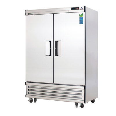 Everest EBR2 54-1/8" Two-Door Solid Door Upright Reach-In Refrigerator, 50-Cubic Feet, NSF