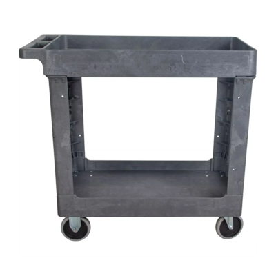 Utility Cart - 34-1/2" x 16-1/2" x 32-1/2" - 550 lb Capacity - Plastic - 2 Shelf