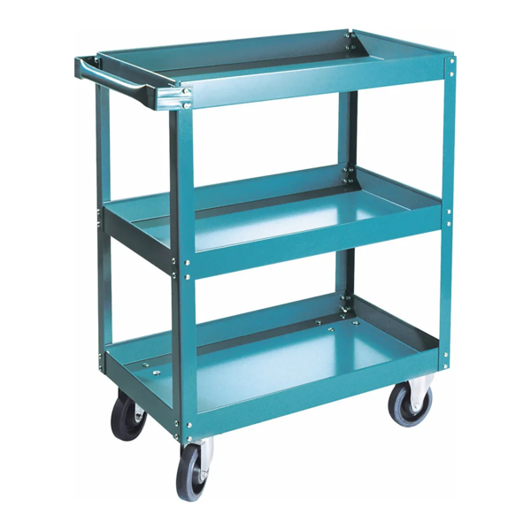 Shelf Cart - 30" x 18" x 36" - 900 lb Capacity - Steel - 3 Shelf