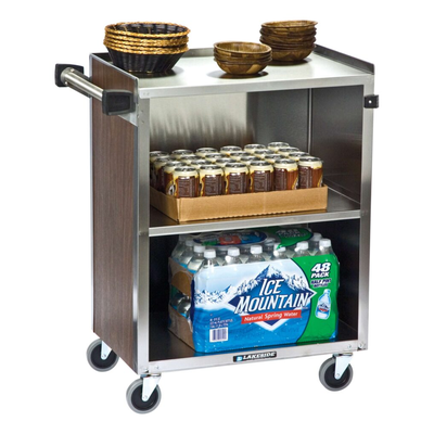 Lakeside 610 3-Shelf Enclosed Stainless Steel Service Cart