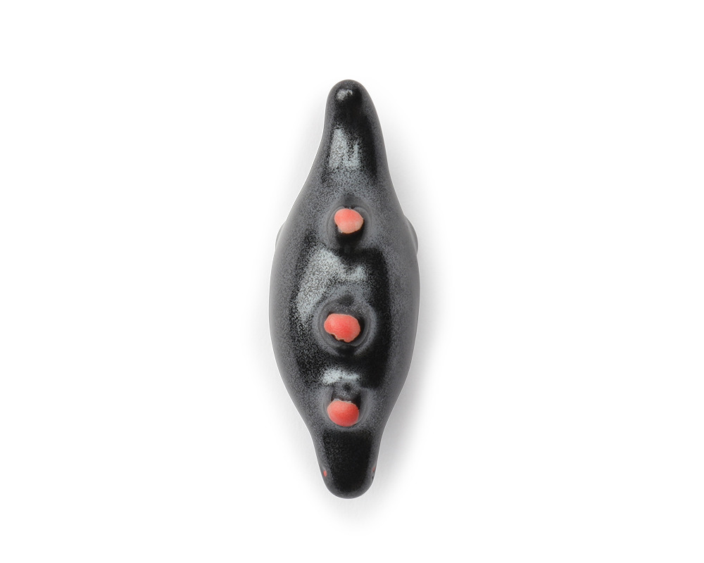 Chopstick Rest Stegosaurus Black Red