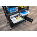 Luxor ECMBSKBC-B Deluxe Teacher Cart with Locking Cabinet, Stora