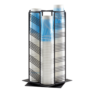 Cal-Mil 4104-13 8-3/4"W x 8-3/4"D x 17-3/4"H Portland Cup/Lid Organizer