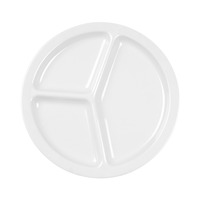 Thunder Group NS702W 10" Diameter x 3/4" Height 3-Section Compartment Plate