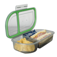 MyGo Half-Sized Divided Compartment Container, 9-1/2" X 5" X 2-1/2"