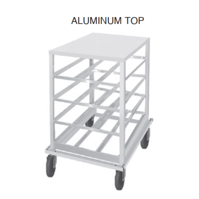 Advance Tabco CR10-54 Can Rack Low-Profile Mobile Design