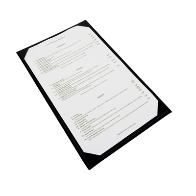 Winco LMS-814BK Single Menu Cover
