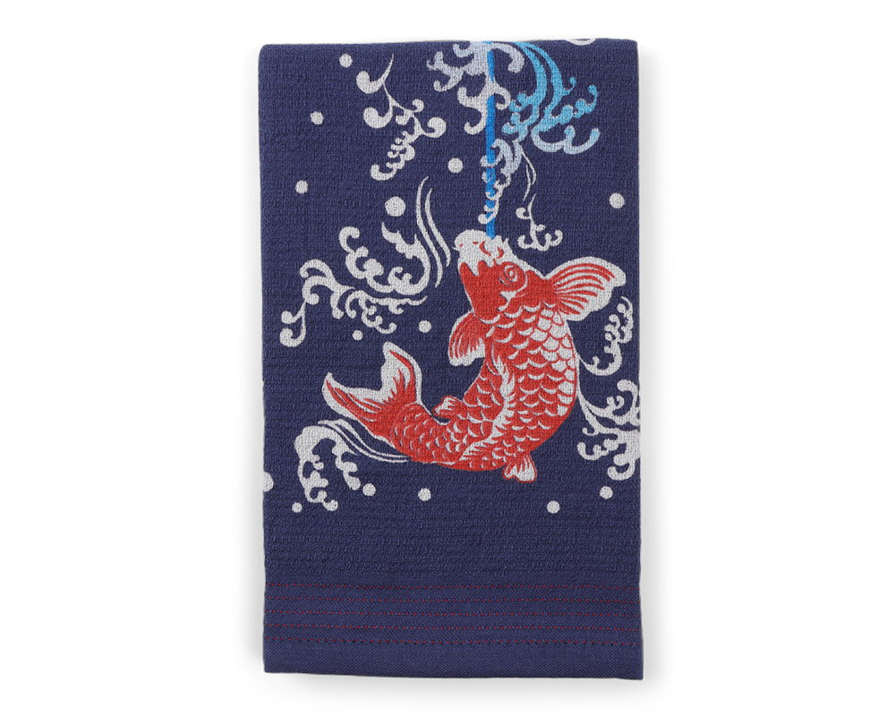Tea Towel - Koi Waterfall