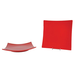 Thunder Group 24012PR 123/8" x 123/8" x 2" Flare Plate