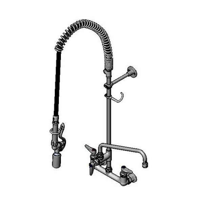 T&S Brass B-0133-12WCRBCT EasyInstall Pre-Rinse Unit 8" Wall Mount