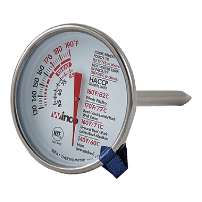 Winco TMT-MT2 Meat Thermometer Temperature Range 130 Degrees to