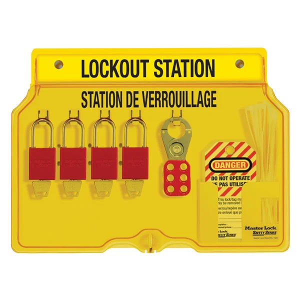 Lockout Station - 4 Lock - Wall Mount