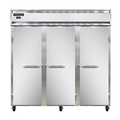 Continental Refrigeration 3F-SA 78" Solid Door Reach-In Freezer
