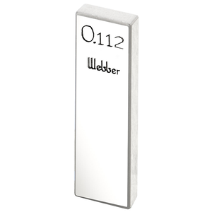 STARRETT RY .112 AA Rect. Ceramic Gage Block - .112 In., Grade AA
