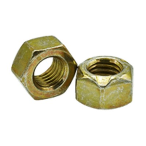 M12 - 1.75 DIN 980V HEX LOCK NUT ALL METAL TOPLOCK CLASS 10 ZINC YELLOW WITH LUBRICANT