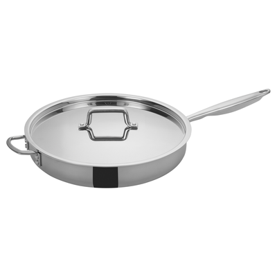 Winco TGET-7 7 Qt. Tri-Gen™ Induction-Ready Sauté Pan