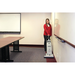 Advance Spectrum 15P upright vacuum in use in a conference room