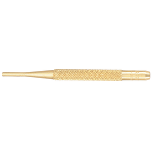 STARRETT B565C Brass Drive Pin Punch, 1/8" Diam X 4" L