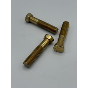 7/16" - 14 X 2.244" CLIPPED HEAD PLOW BOLT SAE J429 GR 8 ZINC YELLOW PER PRINT