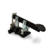 Pinlock brake handle assembly for rotating operator chair system