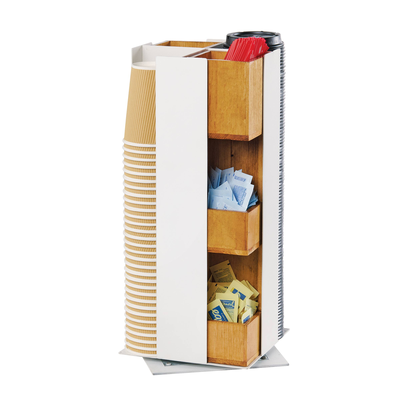 Cal-Mil 22109-15 8"W x 8"D x 17-3/4"H Monterey Cup & Lid Organizer