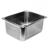FSE STPA3126PF Perforated Steam Table Pan, 1/2 Size 6" 24 ga.