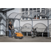 Taski Balimat 2300 Walk-Behind Sweeper - in use