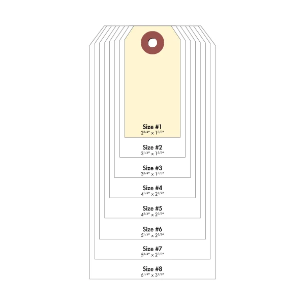 #1 Cardstock Tag - Manila