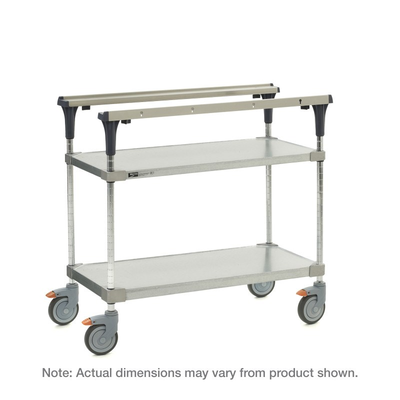 Metro MS1848-FGFG PrepMate MultiStation 48" Prep Station, Solid Galvanized top and bottom shelves with Chrome posts