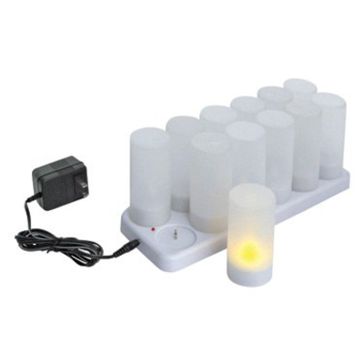Winco CLR-12S Includes (12) 1-1/2" Dia. X 1-1/2"H Tealights Flam