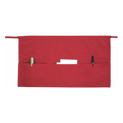 Winco WA-1221RED 21-3/4"L X 12-1/2"W Waist Apron