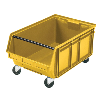 Stacking Container - Mobile Giant - 29" x 18-3/8" x 11-7/8" - 150 lb Capacity - Yellow