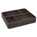 Cook's 447SS Brown Stackable 4-Compartment Flex Tray