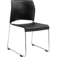 NPS 8810-11-10 NPS® 8800 Series Black Cafetorium Plastic Stack Chair