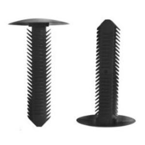 MICRO PLASTICS 27XT2500500 -REF- 6.35MM X 16MM PINE TREE PLUG NYLON BLACK PER PRINT