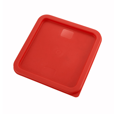 Winco PECC-68 Red Cover For Square Food Storage Containers