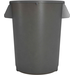 FSE 32 Gallon Round Waste Receptacle/Trash Can Gray