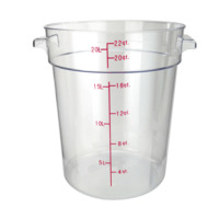 Winco PCRC-22 Food Storage Container 22 Qt.