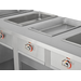 FWE HLC-4W6-1-DRN Handy Line Serving Cabinet Mobile