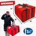 FSE Insulated Pizza Food Delivery Bag Carrier, 18 Inch x 18 Inch
