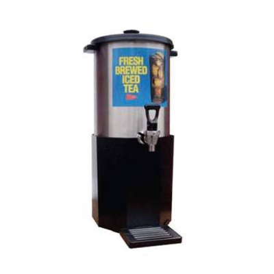 Grindmaster-Cecilware B1/3 Plastic Base Stainless Steel Dispenser 3 Gallon Capacity GRINDMASTER B1/3 Iced Tea Dispenser & Base